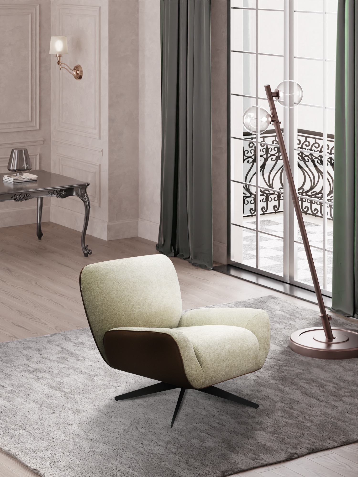 ARMCHAIR CUBOROSSO BLOOM