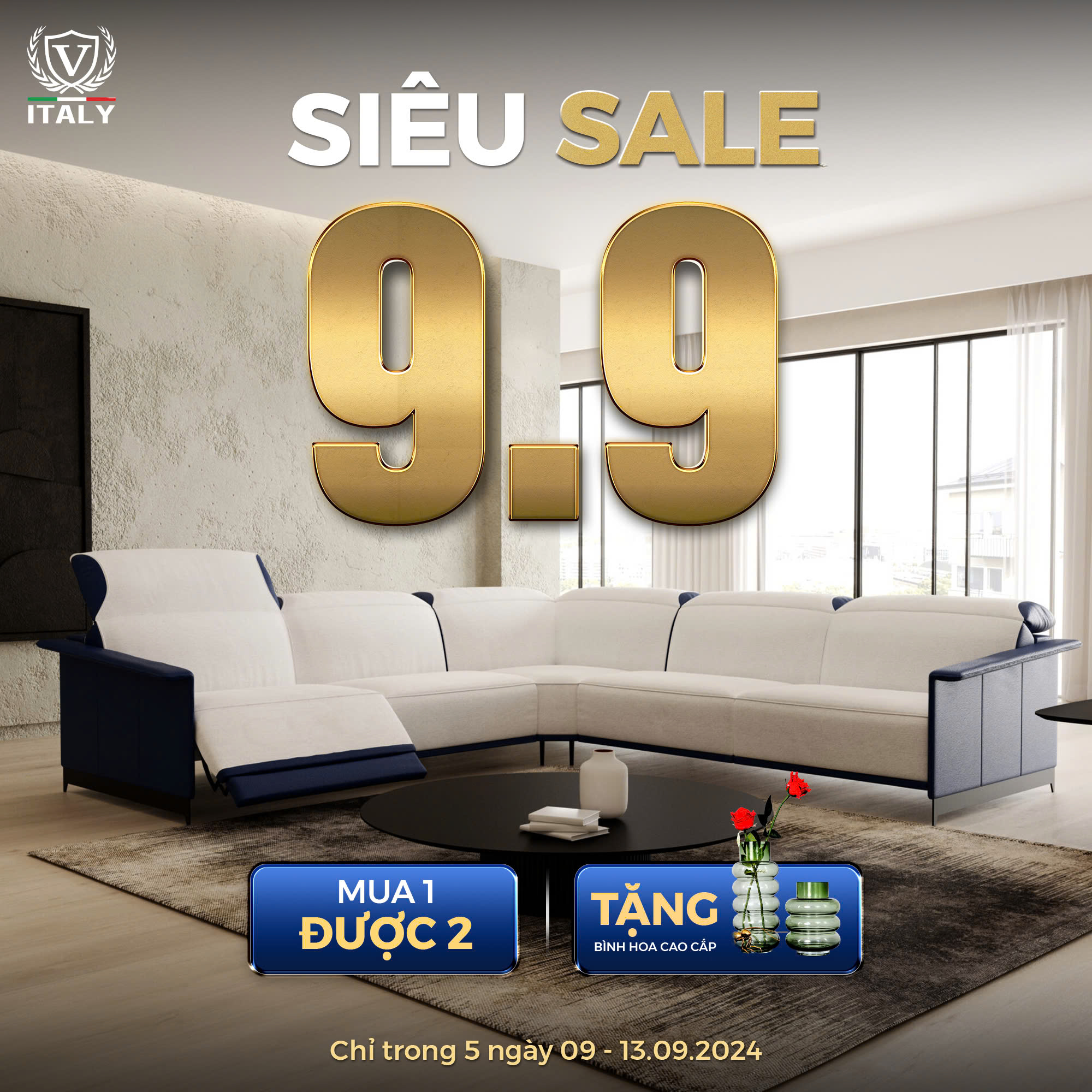 SIÊU SALE 9-9, SỞ HỮU NỘI THẤT GIÁ HỜI, “MUA 1 ĐƯỢC 2”